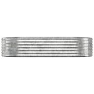 Градинска повдигната леха поцинкована стомана сребрист