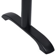 Крака за бистро маси 2 бр, черен, 61x8x72 см, чугун