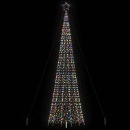 LED коледна елха с шипове 1534 светодиода Цветни 500 см