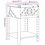 Авиаторна помощна маса с 1 чекмедже, стил ретро самолет