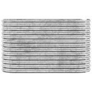 Градинска повдигната леха поцинкована стомана сребрист