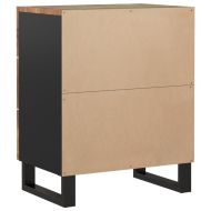 Нощно шкафче 50x33x62 см масивно регенерирано и инженерно дърво