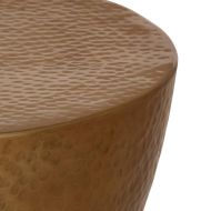 Маса за кафе, кован алуминий, Ø 50x30 см, месинг