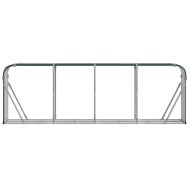 Държач за дърва, зелен, 300x45x100 см, поцинкована стомана