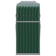 Държач за дърва, зелен, 300x45x100 см, поцинкована стомана