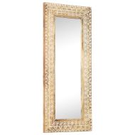 Ръчно резбовано огледало, 110x50x2,6 см, мангово дърво масив