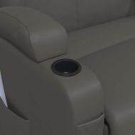 Масажен стол с люлееща функция, антрацит, изкуствена кожа