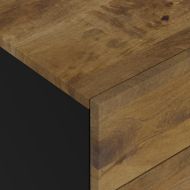 Нощно шкафче, 50x33x60 см, масивно манго и инженерно дърво