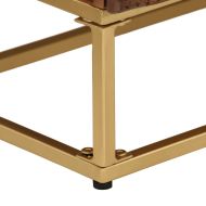 Скрин с чекмеджета 55x30x76 см масивно дърво манго и желязо