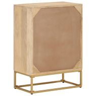 Бюфет, 55x30x76 см, мангово дърво масив и желязо