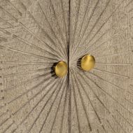 Бюфет, 55x30x76 см, мангово дърво масив и желязо