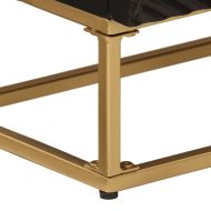 Бюфет, черен, 55x30x76 см, мангово дърво масив и желязо