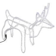 Коледна фигура северен елен, студено бяло, 60x30x60 см