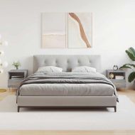 Нощни шкафчета 2 бр сив сонома 40x35x47,5 см инженерно дърво