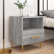 Нощни шкафчета 2 бр сив сонома 40x35x47,5 см инженерно дърво