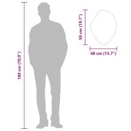 Стенно огледало злато 50x40 см