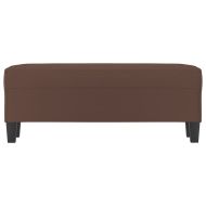 Пейка, кафява, 100x35x41 см, изкуствена кожа