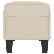 Пейка, кремава, 100x35x41 см, микрофибърен плат