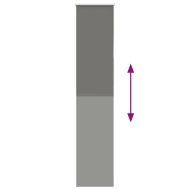 Ролетна щора Blackout Сив 45x210 cm Ширина на плата 40,7 cm