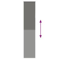 Ролетна щора Blackout Сив 60x210 см ширина на тъканта 55,7 см