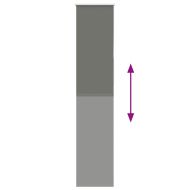 Ролкова щора Blackout Сив 50x230 cm Ширина на плата 45,7 cm