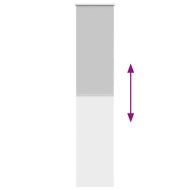 Ролетна щора Blackout Светло сиво 45x230 cm Ширина на плата