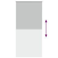 Ролкова щора Blackout Светло сиво 110x230 cm Ширина на плата