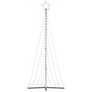 LED коледна елха 447 светодиода студено бяло 250 см