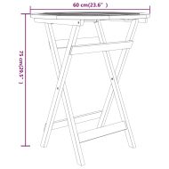 Градински трапезен комплект, 3 части, тиково дърво масив