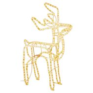 Комплект коледни елени, 3 бр, топло бяло