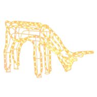 Комплект коледни елени, 3 бр, топло бяло