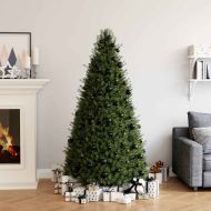 Комплект коледни топки, 100 бр, черни