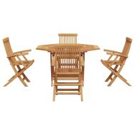 Комплект за хранене в градината 5 pcs Кафяво