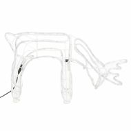 Коледна фигура северен елен, топло бяло, 73x31x45 см