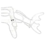 Коледна фигура северен елен, топло бяло, 73x31x45 см