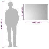 LED огледало за баня, 90x60 см