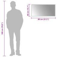 LED огледало за баня, 80x40 см