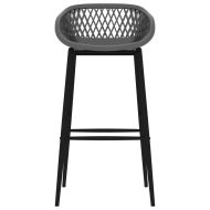 Бар комплект от 7 части, бяло и сиво