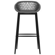 Бар комплект от 7 части, бяло и сиво