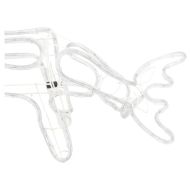 Коледни фигури на елени, 2 бр, топло бяло, 73x31x45 см