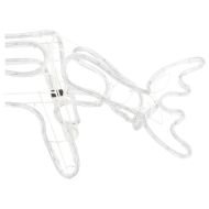 Коледни фигури на елени, 3 бр, топло бяло, 73x31x45 см