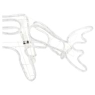 Коледни фигури на елени, 3 бр, студено бяло, 73x31x45 см