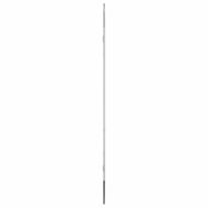 Стенно огледало сребро 90x40 см кръгло