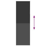 Ролетна щора Blackout Black 65x230 cm Ширина на плата 60,7 cm