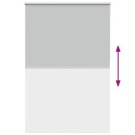 Ролкова щора Blackout Светло сиво 165x230 см Ширина на плата