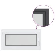 Прозорец за мазе "RISOR" 100x50 см Отварящо-отваряем DIN ляв антрацит