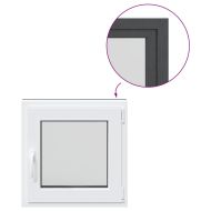 Прозорец за мазе "RISOR" 50x50 см Отварящо-отваряем DIN десен антрацит