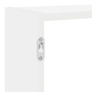 Стенен рафт за кубчета 7 отделения Бяло инженерно дърво