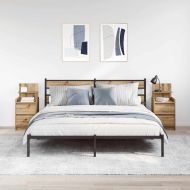 Нощни шкафчета с 2 чекмеджета 2 бр., дъб артизан 38x34x80 см