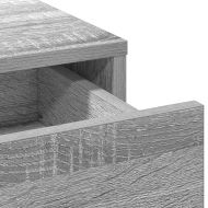 Тоалетка с чекмедже 2 pcs Сив 50 x 41 x 135 см Инженерно дърво